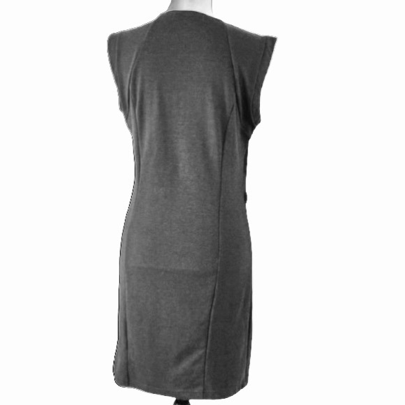 Forever 21 Sleeveless Dark Gray Dress. Sz L. - Picture 2 of 10